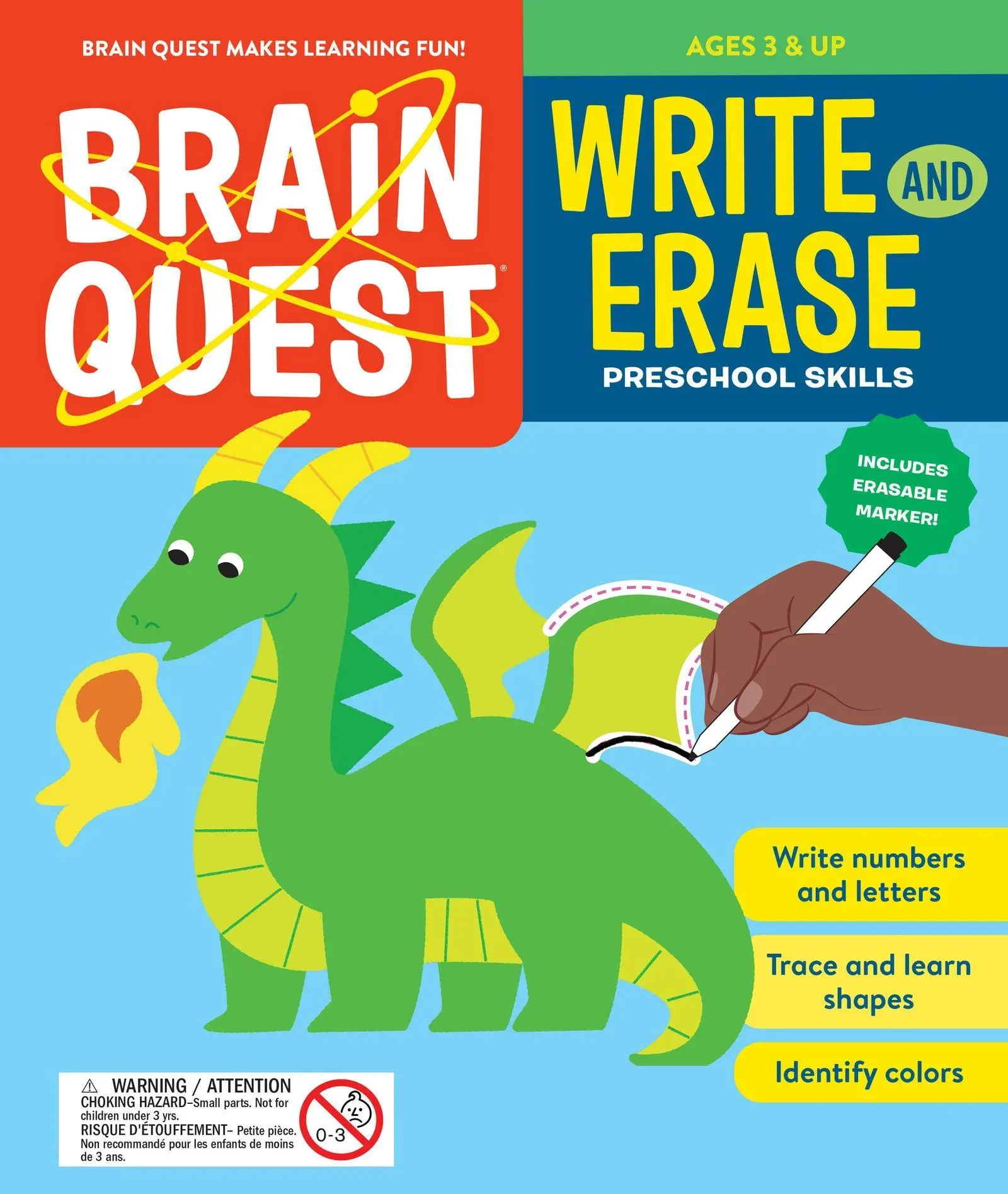 Cover: 9781523528554 | Brain Quest Write and Erase: Preschool Skills | Workman Publishing